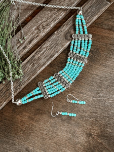 Salt Lake City Bib Necklace and Earring Set