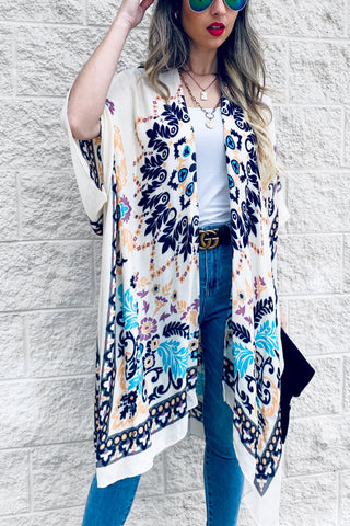 Floral Printed Kimono