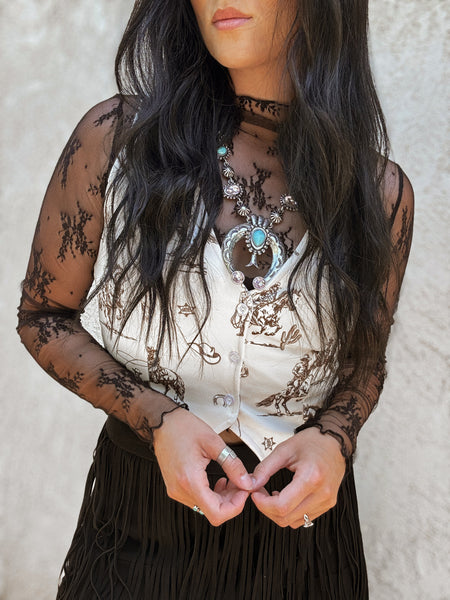 Lace Floral Top