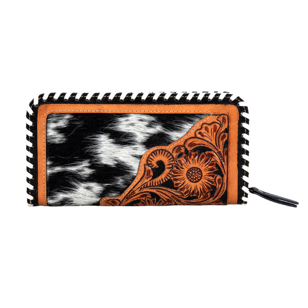 Pecos Plains Stitched Hand-Tooled Wallet