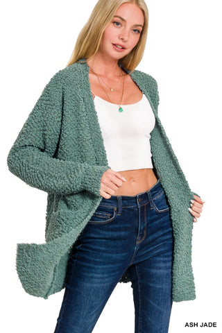 Long Sleeve Sweater Cardigan With Pockets