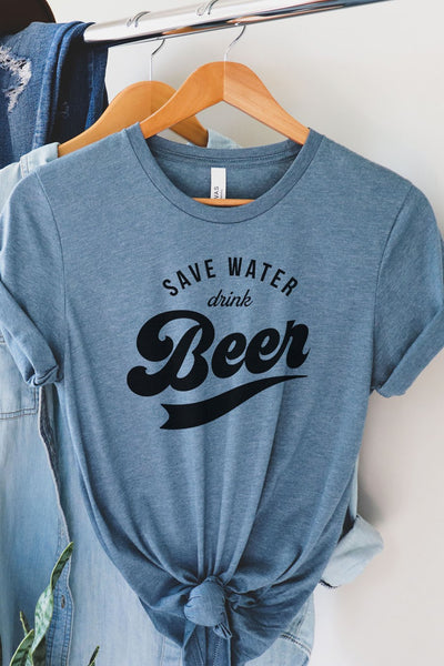"Save Water Drink Beer" Graphic Tee