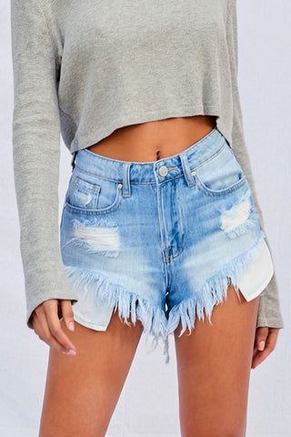 High Rise Flare Shorts