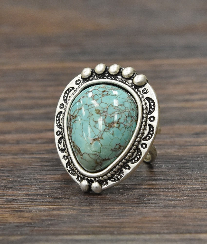 Natural  Turquoise Ring