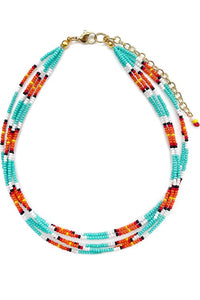 Multi Layered Seed Necklace