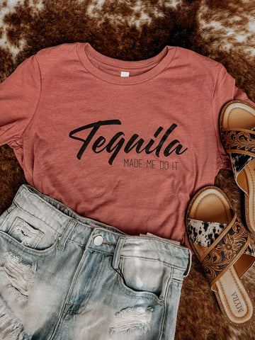 Tequila Made Me Do It Graphic Tee