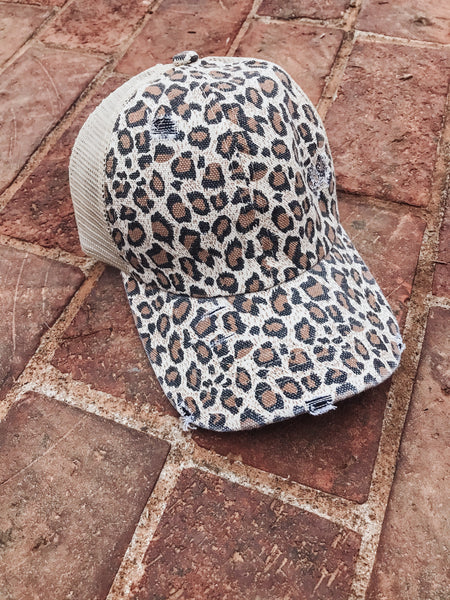 Leopard Print Women's Ball Cap