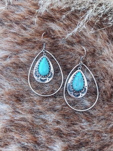 Turquoise Teardrop Earrings