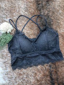 Double Strap Padded Lace Bralette