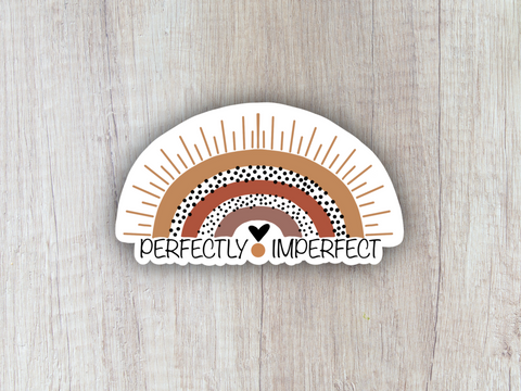 "Perfectly Imperfect" Sticker