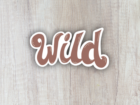 "Wild" Sticker