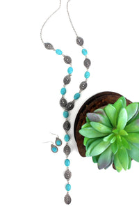 Concho Y Necklace And Earring Set