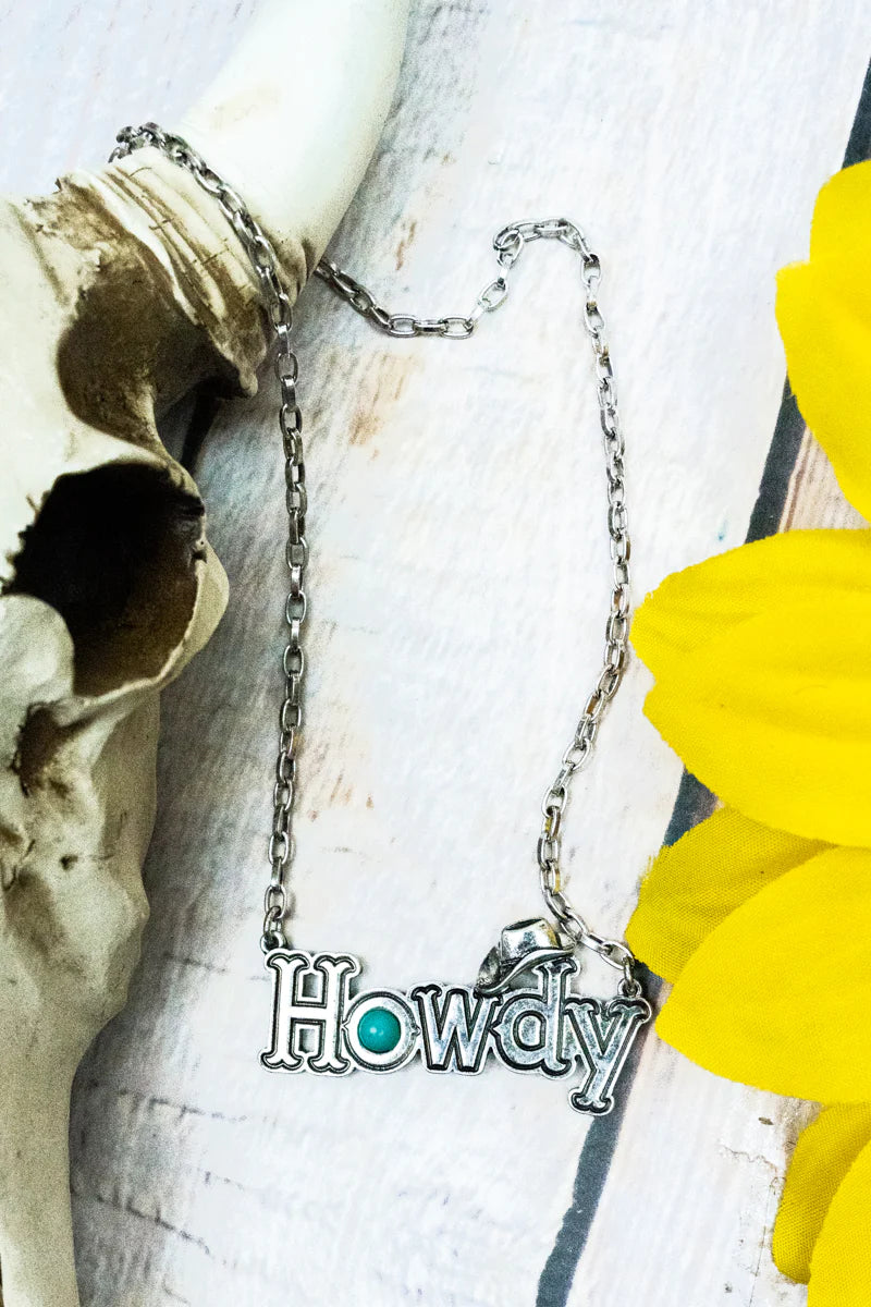 Turquoise "Howdy Necklace"