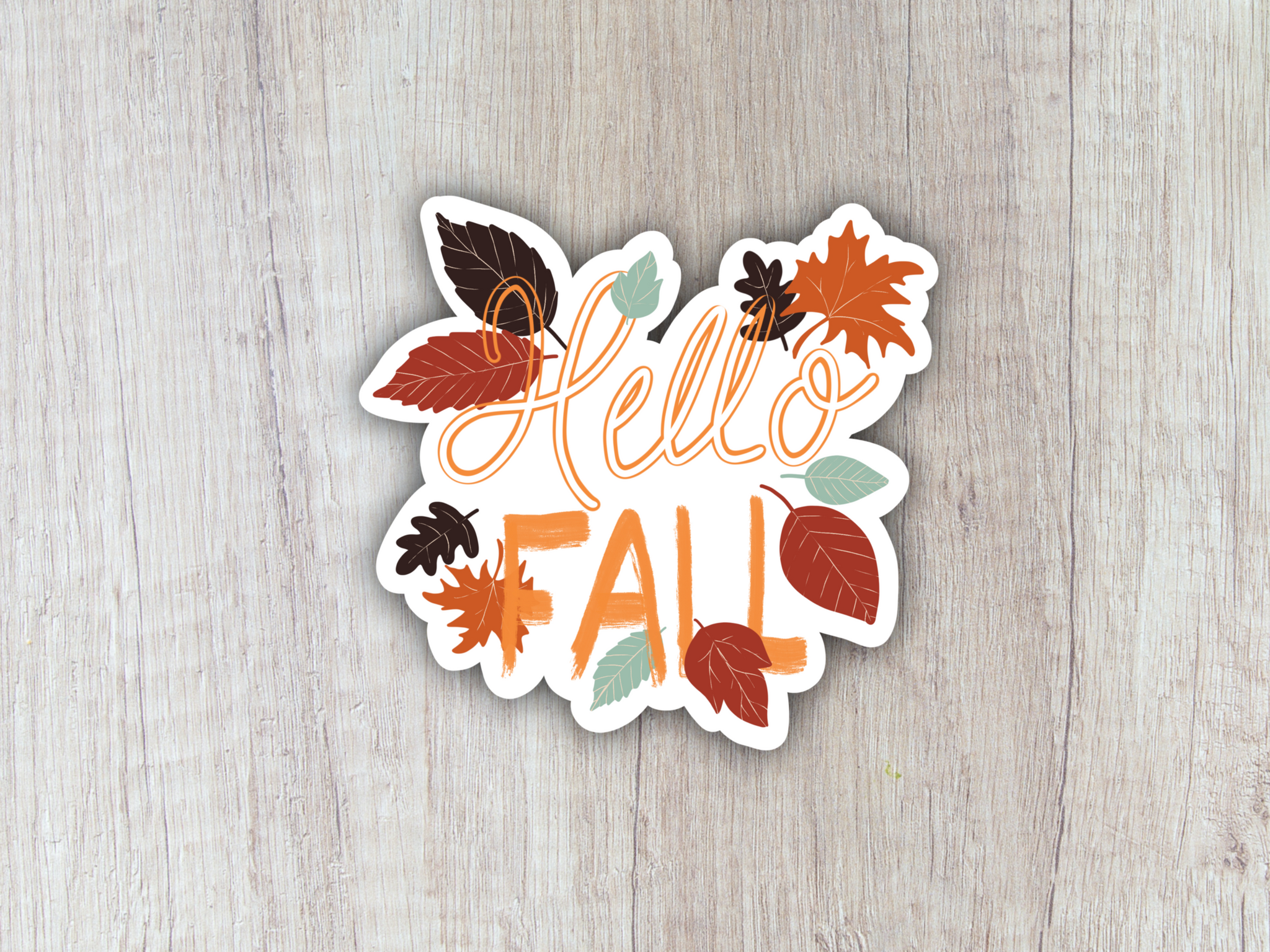 “Hello Fall” Sticker