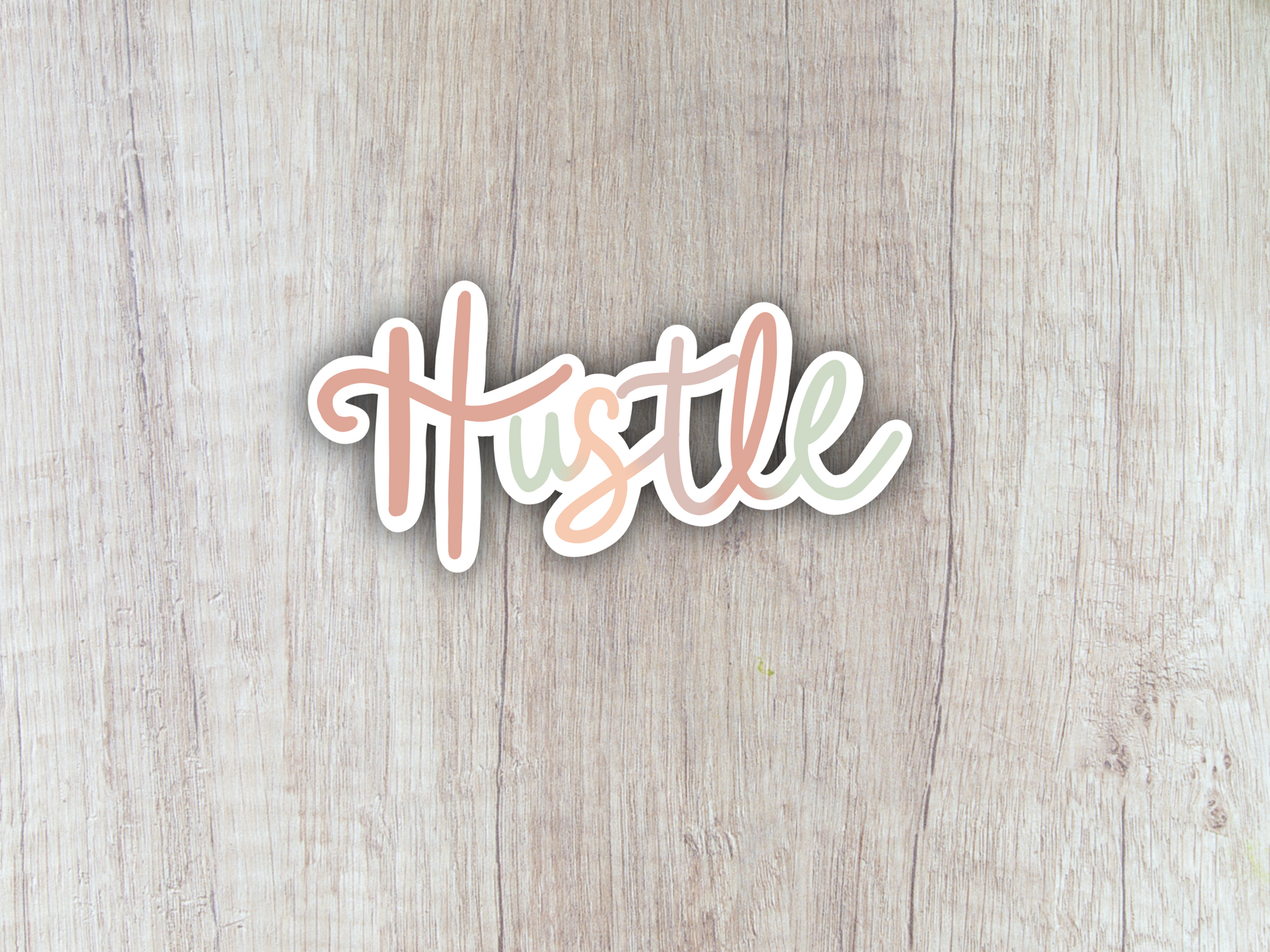 “Hustle” Sticker