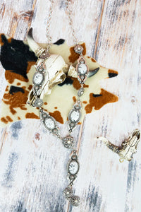 White Absolute Y Necklace