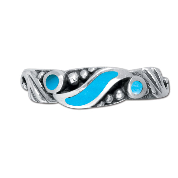 Western Band Ring Sterling Silver